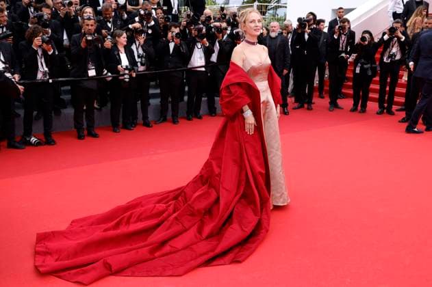 Uma Thurman at the Opening Ceremony with the premiere of the feature film Jeanne du Barry at the Festival de Cannes 2023 76 Cannes International Film Festival at the Palais des Festivals Cannes, 16 05 2023. Foto:xS.xGabschx xFuturexImage