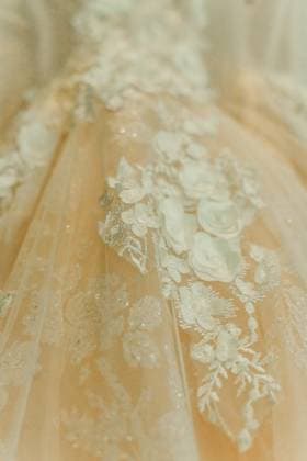 Wedding Dress Detail with a peach under color Alexandria, Kentucky, United States R_EYFM230211C7-1125346-01