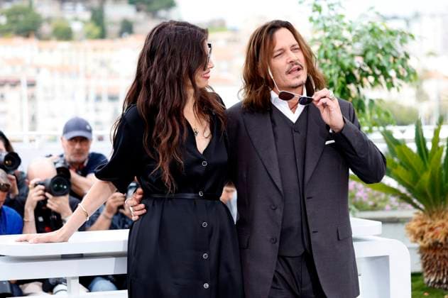 Maiwenn and Johnny Depp at the photocall for the feature film Jeanne du Barry at the Festival de Cannes 2023 76 Cannes International Film Festival at the Palais des Festivals Cannes, 17 ,05 2023. Foto:xD.xBedrosianx xFuturexImage