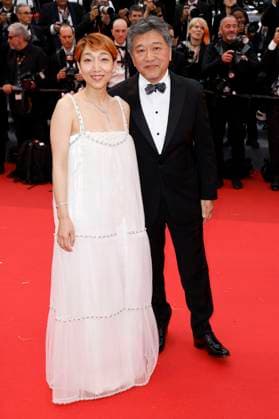 Sakura Ando and Hirokazu Kore eda at the premiere of the feature film Monster Kaibutsu at the Festival de Cannes 2023 76 Cannes International Film Festival at the Palais des Festivals Cannes, 17 05 2023. Foto:xS.xGabschx xFuturexImage