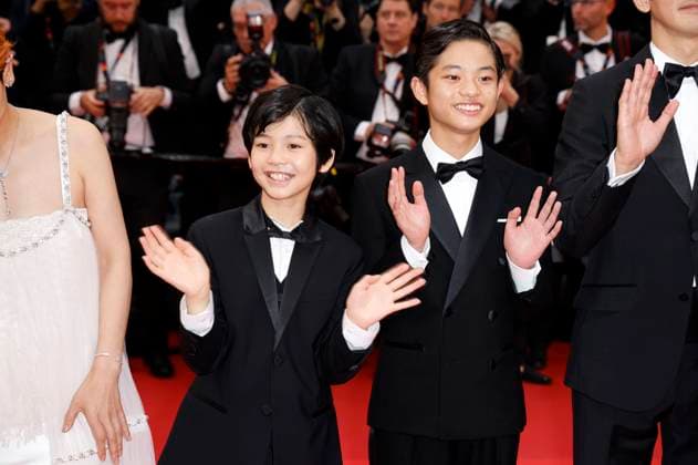 Kurokawa Soya and Hinata Hiiragi at the premiere of the feature film Monster Kaibutsu at the Festival de Cannes 2023 76 Cannes International Film Festival at the Palais des Festivals Cannes, 17 05 2023. Foto:xS.xGabschx xFuturexImage