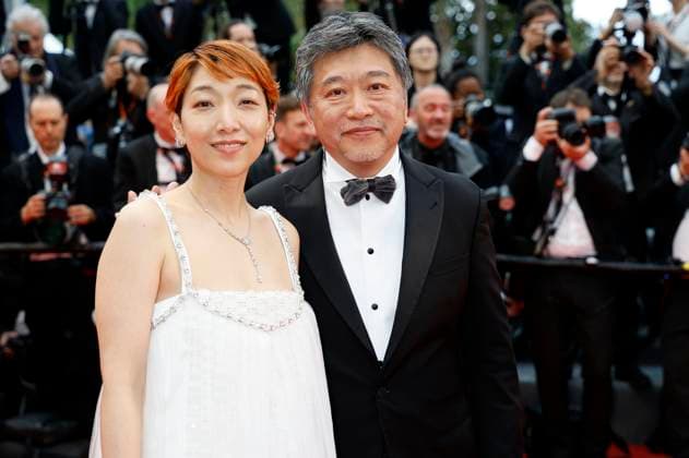 Sakura Ando and Hirokazu Kore eda at the premiere of the feature film Monster Kaibutsu at the Festival de Cannes 2023 76 Cannes International Film Festival at the Palais des Festivals Cannes, 17 05 2023. Foto:xD.xBedrosianx xFuturexImage