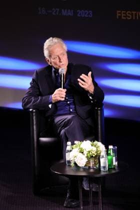 76eme Festival International du Film de Cannes. Masterclass: Michael Douglas. 76th International Cannes Film festival. Masterclass with Michael Douglas 292015 2023-05-17 Cannes France Douglas, Michael  Copyright: xIvankaxVoisinx xStarfacex STAR_292015_003