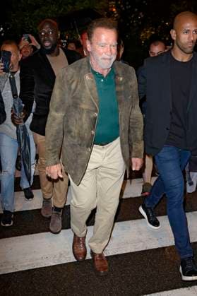 Arnold Schwarzenegger arriving to BMW party at Hotel Martinez at Festival de Cannes 2023 76 Cannes International Film Festival Cannes, 17 05 2023. Foto:xS.xGabschx xFuturexImage