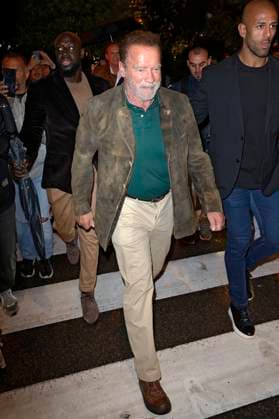 Arnold Schwarzenegger arriving to BMW party at Hotel Martinez at Festival de Cannes 2023 76 Cannes International Film Festival Cannes, 17 05 2023. Foto:xS.xGabschx xFuturexImage