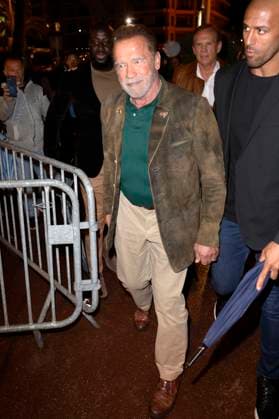 Arnold Schwarzenegger arriving to BMW party at Hotel Martinez at Festival de Cannes 2023 76 Cannes International Film Festival Cannes, 17 05 2023. Foto:xS.xGabschx xFuturexImage