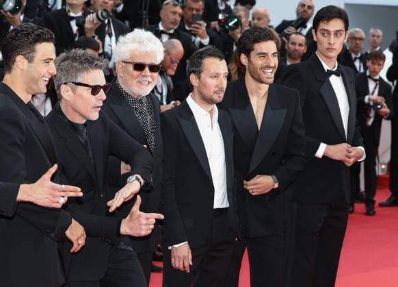 May 17, 2023, Cannes, Cote d Azur, France: Strange Way of Life cast with JASON FERNANDEZ, ETHAN HAWKE, PEDRO ALMODOVAR and ANTHONY VACCARELLO attend the screening of Kaibutsu during the 76th Annual Cannes Film Festival at Palais des Festivals on May 17, 2023 in Cannes, France Cannes France - ZUMAc179 20230517_zep_c179_128 Copyright: xMickaelxChavetx