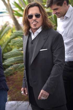 Johnny Depp attends the Jeanne du Barry photocall at the 76th annual Cannes film festival at Palais des Festivals on Wednesday, May 17, 2023 in Cannes, France.  CAN20230517221 RoccoxSpaziani
