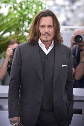 Johnny Depp attends the Jeanne du Barry photocall at the 76th annual Cannes film festival at Palais des Festivals on Wednesday, May 17, 2023 in Cannes, France.  CAN20230517225 RoccoxSpaziani