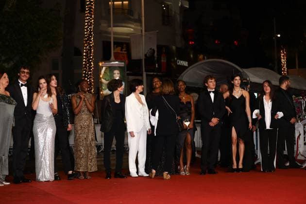 May 17, 2023, Cannes, Cote d Azur, France: Homecoming cast and crew with CEDRIC APPIETTO, VIRGINIE LEDOYEN, SUZY BEMBA, LOMANE DE DIETRICH and CATHERINE CORSINI attend the screening of Homecoming during the 76th Annual Cannes Film Festival at Palais des Festivals on May 17, 2023 in Cannes, France Cannes France - ZUMAc179 20230517_zep_c179_193 Copyright: xMickaelxChavetx