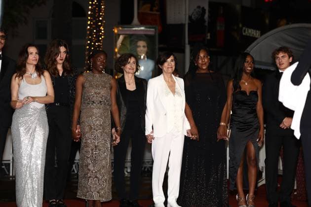 May 17, 2023, Cannes, Cote d Azur, France: Homecoming cast and crew with CEDRIC APPIETTO, VIRGINIE LEDOYEN, SUZY BEMBA and CATHERINE CORSINI attend the screening of Homecoming during the 76th Annual Cannes Film Festival at Palais des Festivals on May 17, 2023 in Cannes, France Cannes France - ZUMAc179 20230517_zep_c179_194 Copyright: xMickaelxChavetx