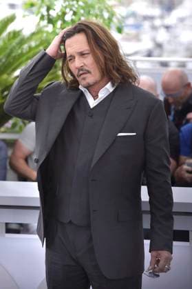 Johnny Depp attends the Jeanne du Barry photocall at the 76th annual Cannes film festival at Palais des Festivals on Wednesday, May 17, 2023 in Cannes, France.  CAN20230517233 RoccoxSpaziani