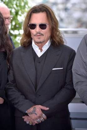 Johnny Depp attends the Jeanne du Barry photocall at the 76th annual Cannes film festival at Palais des Festivals on Wednesday, May 17, 2023 in Cannes, France.  CAN20230517245 RoccoxSpaziani