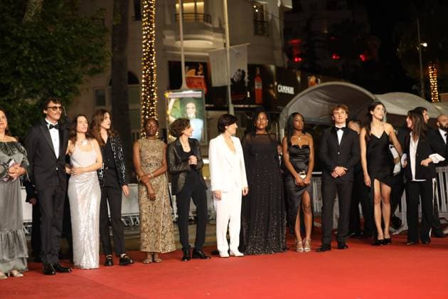 May 17, 2023, Cannes, Cote d Azur, France: Homecoming cast and crew with CEDRIC APPIETTO, VIRGINIE LEDOYEN, SUZY BEMBA, LOMANE DE DIETRICH and CATHERINE CORSINI attend the screening of Homecoming during the 76th Annual Cannes Film Festival at Palais des Festivals on May 17, 2023 in Cannes, France Cannes France - ZUMAc179 20230517_zep_c179_192 Copyright: xMickaelxChavetx