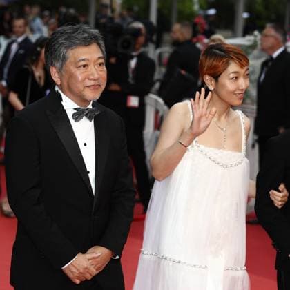 May 17, 2023, Cannes, Cote d Azur, France: SAKURA ANDO and Director HIROKAZU KORE-EDA attend the screening of Kaibutsu during the 76th Annual Cannes Film Festival at Palais des Festivals on May 17, 2023 in Cannes, France Cannes France - ZUMAc179 20230517_zep_c179_251 Copyright: xMickaelxChavetx
