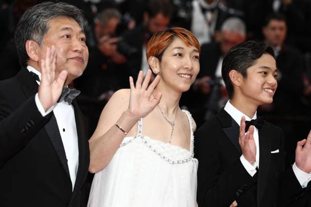 May 17, 2023, Cannes, Cote d Azur, France: SAKURA ANDO and Director HIROKAZU KORE-EDA attend the screening of Kaibutsu during the 76th Annual Cannes Film Festival at Palais des Festivals on May 17, 2023 in Cannes, France Cannes France - ZUMAc179 20230517_zep_c179_269 Copyright: xMickaelxChavetx