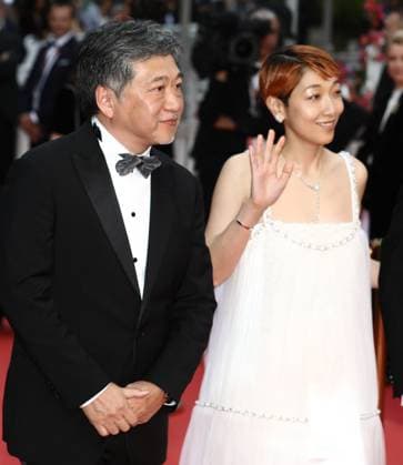 May 17, 2023, Cannes, Cote d Azur, France: SAKURA ANDO and Director HIROKAZU KORE-EDA attend the screening of Kaibutsu during the 76th Annual Cannes Film Festival at Palais des Festivals on May 17, 2023 in Cannes, France Cannes France - ZUMAc179 20230517_zep_c179_273 Copyright: xMickaelxChavetx