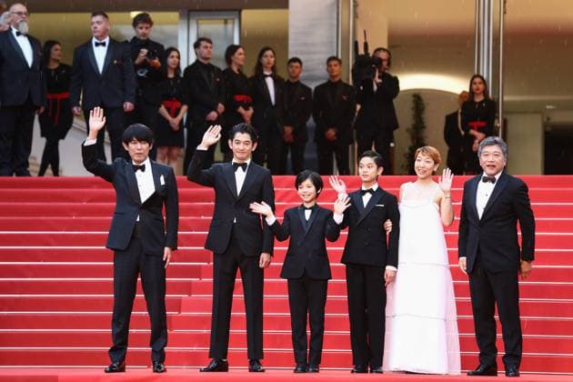 May 17, 2023, Cannes, Cote d Azur, France: Kaibutsu cast and crew including YUJI SAKAMOTO, EITA NAGAYAMA, HINATA HIIRAGI, KUROKAWA SOYA, SAKURA ANDO and Director HIROKAZU KORE-EDA attend the screening of Kaibutsu during the 76th Annual Cannes Film Festival at Palais des Festivals on May 17, 2023 in Cannes, France Cannes France - ZUMAc179 20230517_zep_c179_276 Copyright: xMickaelxChavetx