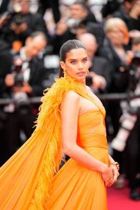 The Kaibutsu (Monster) Movie Premiere at the 76th Edition of the Cannes Film Festival Sara Sampaio attends the movie premiere and red carpet event for the movie Kaibutsu (Monster), which is in competition for the Palme d Or, during the 76th edition of the Cannes Film Festival on May 17 2023, in Cannes, France Cannes Palace of Festivals and Congresses of Cannes Cannes France Copyright: xAlexandraxFechetex _ADR9201