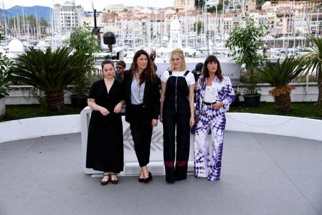 76th Cannes Film Festival 2023, Photocall film Rosalie . Pictured: Anna Biolay, StÃ phanie Di Giusto, Nadia Tereszkiewicz, Juliette Armanet  Copyright: xAlbertoxTerenghi PoolxPhotoxEvenx xPoolxPhotoxEventsx01x IPA_IPA38017301