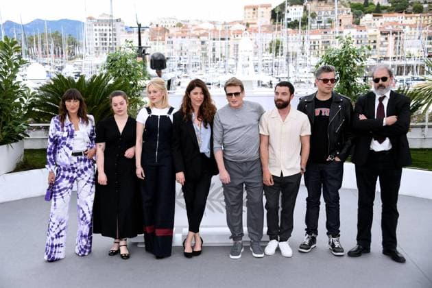 76th Cannes Film Festival 2023, Photocall film Rosalie . Pictured: Juliette Armanet, Anna Biolay, Nadia Tereszkiewicz, StÃ phanie Di Giusto, Benoit Magimel, Guillaume Gouix, Benjamin Biolay, Gustave de Kervern  Copyright: xAlbertoxTerenghi PoolxPhotoxEvenx xPoolxPhotoxEventsx01x IPA_IPA38017387