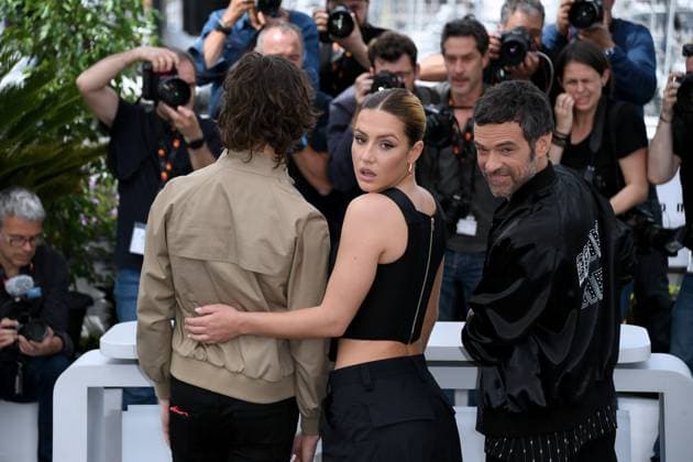 76th Cannes Film Festival 2023, Photocall film Le Regne Animal . Pictured: Paul Kirchier, Adele Exarchopoulos, Romain Duris  Copyright: xAlbertoxTerenghi PoolxPhotoxEvenx xPoolxPhotoxEventsx01x IPA_IPA38017776