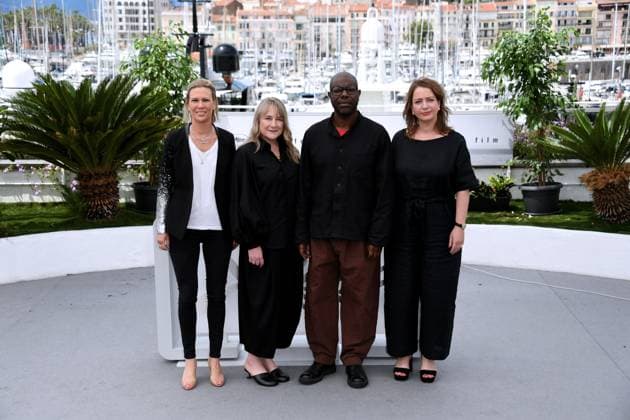 76th Cannes Film Festival 2023, Photocall film Occupied city. Pictured: Steve McQueen, Bianca Stigter, Floor Onrust, Anna Smith-Tenser  Copyright: xAlbertoxTerenghi PoolxPhotoxEvenx xPoolxPhotoxEventsx01x IPA_IPA38017827