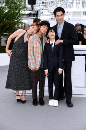 76th Cannes Film Festival 2023, Photocall film Monster. Pictured: Sakura Ando, Eita Nagayama, Kurokawa Soya, Hinata Hiiragi  Copyright: xAlbertoxTerenghi PoolxPhotoxEvenx xPoolxPhotoxEventsx01x IPA_IPA38018037