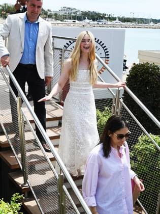76th Cannes Film Festival 2023, day 3 - Elle Fanning having lunch at the Martinez Hotel restaurant  Copyright: xSimonexComix xipa-agency.netx xPoolxPhotoxEventsx01x IPA_IPA38018722