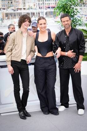 IPP Photo Daniele Cifala™ Cannes 17 05 2023 Le Regne Animal Photocall The 76th Annual Cannes Film Festival in the photo Paul Kirchier, Adele Exarchopoulos and Romain Duris Italy Photo Press World Copyright  0