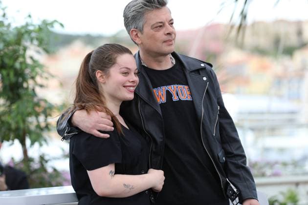 May 18, 2023, Cannes, Cote d Azur, France: BENJAMIN BIOLAY and his daughter ANNA BIOLAY attend the photocall for Rosalie during the 76th Annual Cannes Film Festival at Palais des Festivals on May 18, 2023 in Cannes, France Cannes France - ZUMAc179 20230518_zep_c179_060 Copyright: xMickaelxChavetx