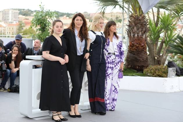 May 18, 2023, Cannes, Cote d Azur, France: ANNA BIOLAY, STEPHANIE DI GIUSTO, NADIA TERESZKIEWICZ and JULIETTE ARMANET attend the photocall for Rosalie during the 76th Annual Cannes Film Festival at Palais des Festivals on May 18, 2023 in Cannes, France Cannes France - ZUMAc179 20230518_zep_c179_075 Copyright: xMickaelxChavetx