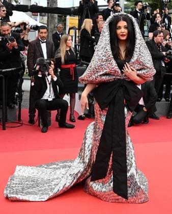 Indian actress Aishwarya Rai Bachchan attends the premiere of Indiana Jones And The Dial Of Destiny at the 76th Cannes Film Festival at Palais des Festivals in Cannes, France on Thursday, May 18, 2023.  CAN20230518149 RUNExHELLESTAD