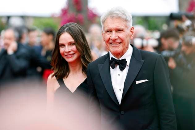 Calista Flockhart with husband Harrison Ford at the premiere of the motion picture Indiana Jones and the Dial of Destiny Indiana Jones and the Wheel of Destiny at the Festival de Cannes 2023 76 Cannes International Film Festival at the Palais des Festivals Cannes, 18 05 2023. Foto:xS.xGabschx xFuturexImage