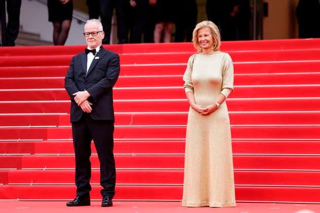 Thierry Fremaux and Iris Knobloch at the premiere of the feature film Indiana Jones and the Dial of Destiny Indiana Jones and the Wheel of Destiny at the Festival de Cannes 2023 76 Cannes International Film Festival at the Palais des Festivals Cannes, 18 05 2023. Foto:xS.xGabschx xFuturexImage