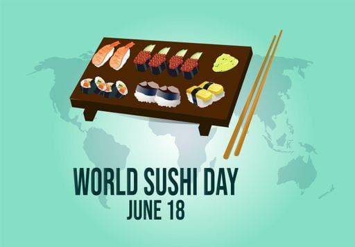 RECORD DATE NOT STATED A poster design for World sushi day *** einer Plakat Gestaltung für Welt sushi Tag 6959346