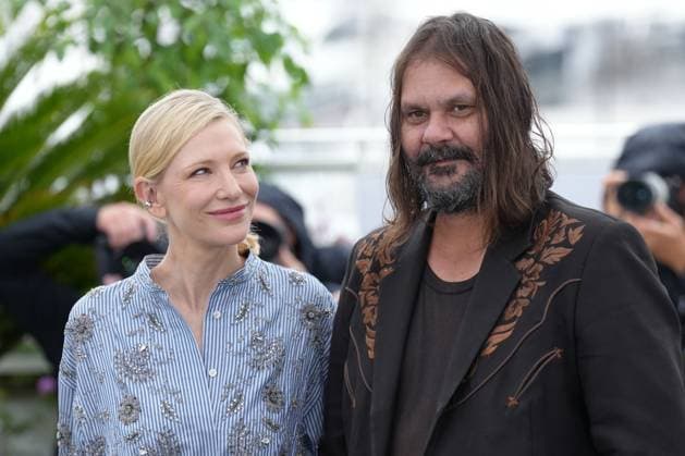 Cate Blanchett - Warwick Thornton CELEBRITES : 76 eme festival de Cannes - Photocall du film The New Boy - Cannes - 19 05 2023 NorbertScanella Panoramic 
