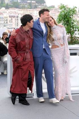 Juan Daniel Garcia Trevino, Amat Escalante and Ester Exposito at the photocall for the feature film Perdidos en la noche Lost in the Night at the Festival de Cannes 2023 76 Cannes International Film Festival at the Palais des Festivals Cannes, 19 05 2023. Foto:xD.xBedrosianx xFuturexImage