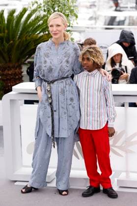 Cate Blanchett and Aswan Reid at the photocall for the feature film The New Boy at the Festival de Cannes 2023 76 Cannes International Film Festival at the Palais des Festivals Cannes, 19 05 2023. Foto:xS.xGabschx xFuturexImage