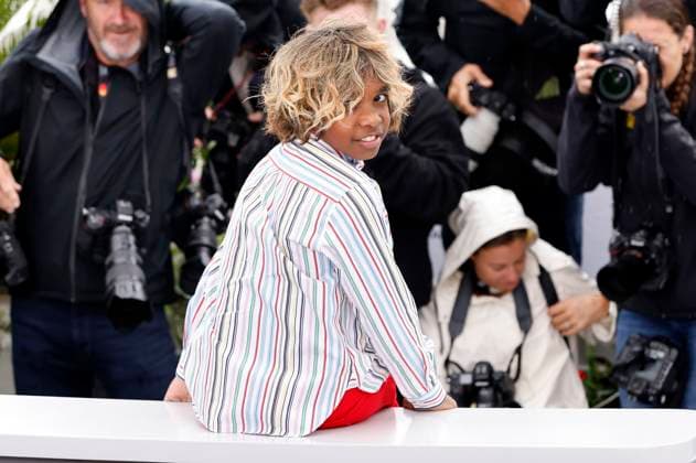 Aswan Reid at the photocall for the feature film The New Boy at the Festival de Cannes 2023 76 Cannes International Film Festival at the Palais des Festivals Cannes, 19 05 2023. Foto:xS.xGabschx xFuturexImage