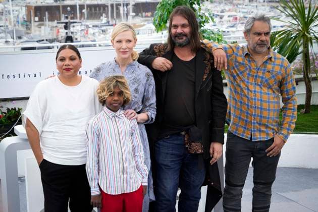IPP Photo Daniele Cifala™ Cannes 19 05 2023 The New Boy Photocall The 76th Annual Cannes Film Festival in the photo Deborah Mailman, Aswan Reid, Cate Blanchett, Director Warwick Thornton and Wayne Blair Italy Photo Press World Copyright  0