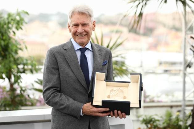 May 19, 2023, Cannes, Cote d Azur, France: HARRISON FORD receives an Honorary Palme d Or as he attends the photocall for Indiana Jones and the Dial of Destiny during the 76th Annual Cannes Film Festival at Palais des Festivals on May 19, 2023 in Cannes, France Cannes France - ZUMAc179 20230519_zep_c179_031 Copyright: xMickaelxChavetx
