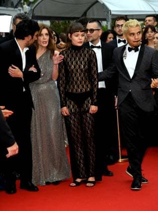 76th Cannes Film Festival 2023, evening 4 - red carpet of the film The Zone Of Interest . In the photo Chiara Mastroianni and Villbjork Malling  Copyright: xSimonexComix xipa-agency.netx xPoolxPhotoxEventsx01x IPA_IPA38056672