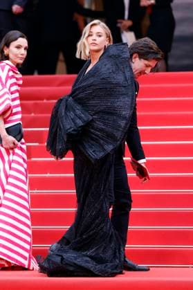 Nadine Warmuth and Jeanne Goursaud at the premiere of the feature film The Zone of Interest at the Festival de Cannes 2023 76 Cannes International Film Festival at the Palais des Festivals Cannes, 19 05 2023. Foto:xS.xGabschx xFuturexImage