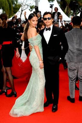 76th Cannes Film Festival 2023, evening 4 - red carpet of the film The Zone Of Interest . In the photo Gabrielle Caunesil Pozzoli, Riccardo Pozzoli  Copyright: xSimonexComix xipa-agency.netx xPoolxPhotoxEventsx01x IPA_IPA38056894