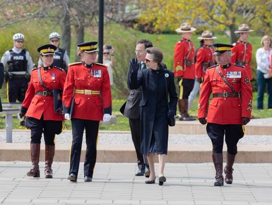 May 19, 2023, Moncton, New Brunswick, CANADA: Princess Anne waves to the crowd as she leaves an event in Moncton, on Friday May 19, 2023. The princess, sister of King Charles, was in to pay tribute to the 8th Canadian Hussars, which is Canada s oldest continuously serving armoured regiment. Moncton CANADA  - ZUMAc35_ 20230519_zaf_c35_083 Copyright: xRonxWardx