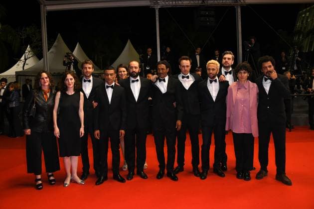 76th Cannes Film Festival 2023, Red Carpet Film Four Daughters. Pictured Molly Manning Walker, Lara Peake, Mia Mckenna-Bruce, Samuel Bottomley, Shaun Thomas, Enva Lewis, Laura Ambler  Copyright: xManuelexMangiarottix xipa-agencyx xPoolxPhotoxEventsx01x IPA_IPA38059720