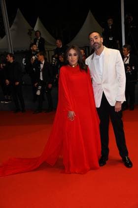 76th Cannes Film Festival 2023, Red Carpet Film Four Daughters. Pictured Mohammed Al Turki, Jomana Alrashid  Copyright: xManuelexMangiarottix xipa-agencyx xPoolxPhotoxEventsx01x IPA_IPA38060062