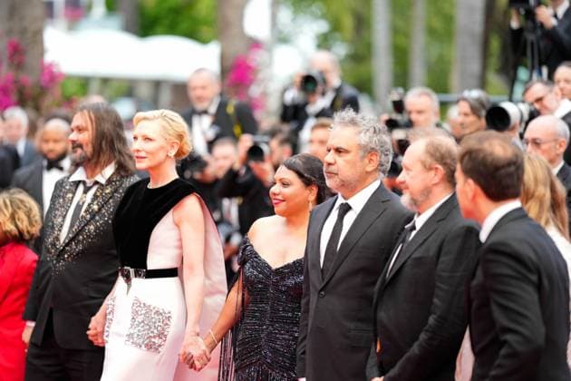 The Zone of Interest Red Carpet Premiere at the 76th Edition of the Cannes Film Festival The New Boy cast, led by Cate Blanchett, attends the movie screening and red carpet event of The Zone of Interest , during the 76th edition of the Cannes Film Festival on May 19 2023, in Cannes, France Cannes Palace of Festivals and Congress Cannes France Copyright: xAlexandraxFechetex _ADR4639