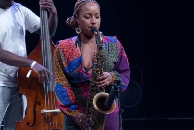RECORD DATE NOT STATED Nubya Garcia Performs at C6 Music Fest in Sao Paulo (INT) Nubya Garcia Performs at C6 Music Fest in Sao Paulo. May 19, 2023, Sao Paulo, Brazil: Nubya Garcia, the saxophonist, performs in Ibirapuera auditorium at the first edition of C6 Music Fest, in Ibirapuera Park, south of Sao Paulo with the presence of fans dancing and getting along with their music. Credit: Leandro Chemalle Thenews2 (Foto: Leandro Chemalle TheNews2 imago images) Nubya Garcia Performs at C6 Music Fest in Sao Paulo  Copyright: xLeandroxChemallex